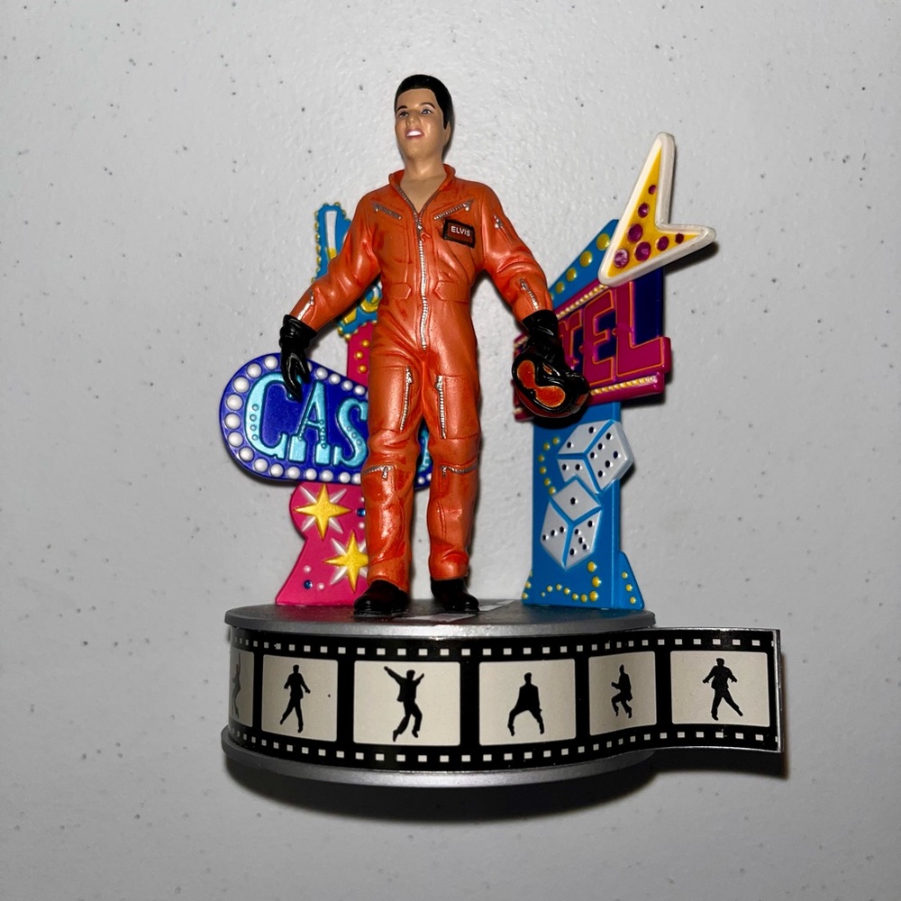 NIB Elvis Presley Viva Las Vegas Christmas Ornament Musical Carlton